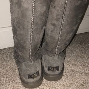 Tall gray UGGs